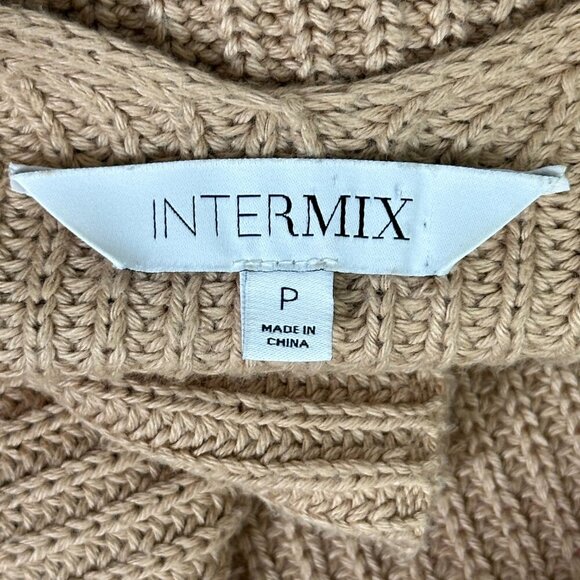 Intermix Linen Cotton Blend Knit Crop Top - Picture 5 of 8